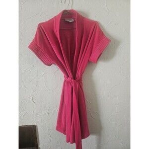 Vintage Terry Cloth Beach Robe Coverup Hot Pink By Beach Things Made In USA